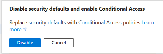 Enable Conditional Access Prompt